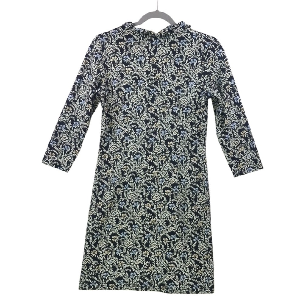 J. McLaughlin Navy Floral Stretch Jersey‎ Dress XS – Excellent Condition - Picture 9 of 14